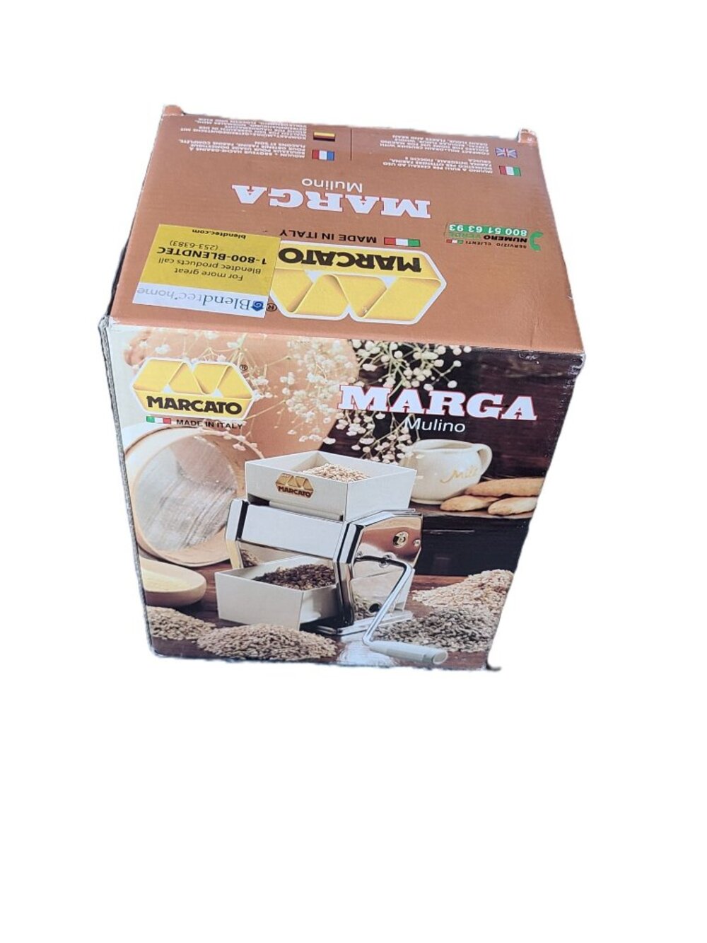 Marcato Marga Mulino Grain Mill / Flour Mill Italian New Open Box - Picture 2 of 6